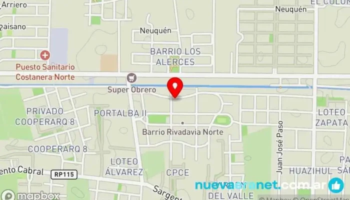 mapa de Panaderia Doña Norma Panadería en Rivadavia