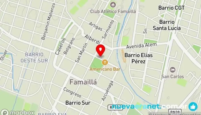 mapa de Panaderia Doña Pascua Panadería en Famaillá