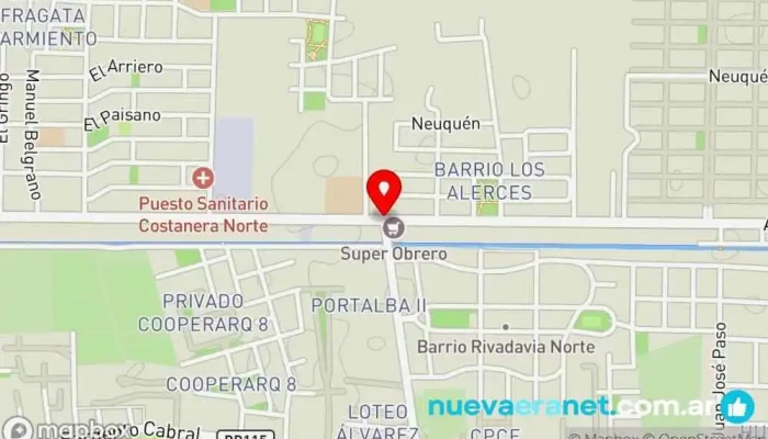mapa de Panaderia duce tentacion Comercio en Chimbas
