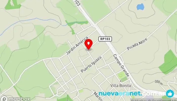 mapa de panaderia Dulce Luna Panadería, Tienda de alimentación en Villa bonita