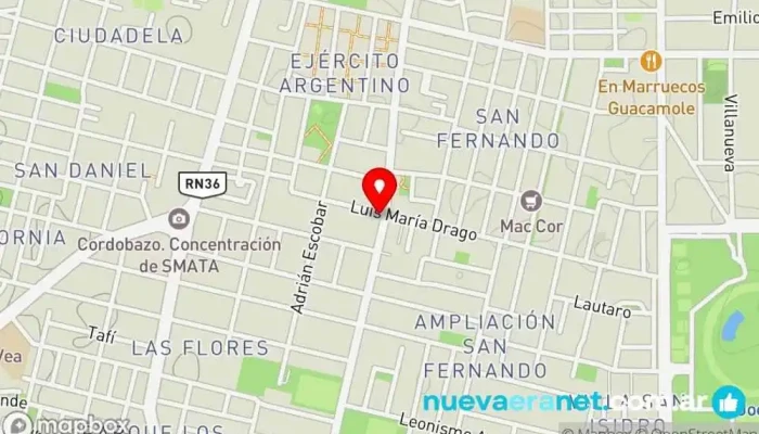 mapa de Panaderia Dulce Luna Panadería, Tienda de alimentación en EIN