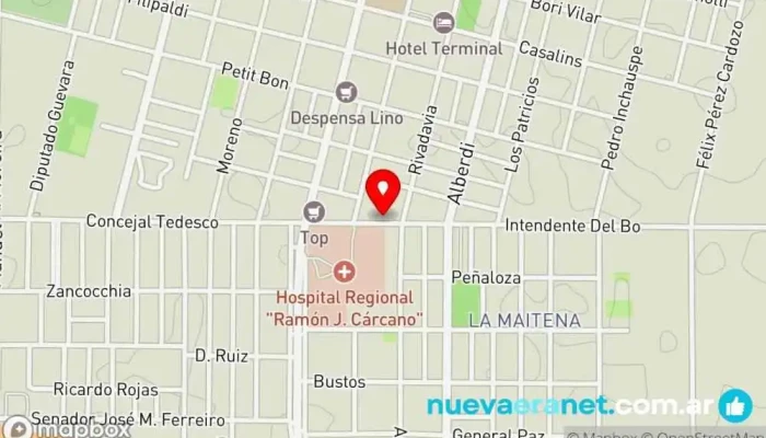mapa de Panaderia Dulce Tentacion Panadería en Laboulaye