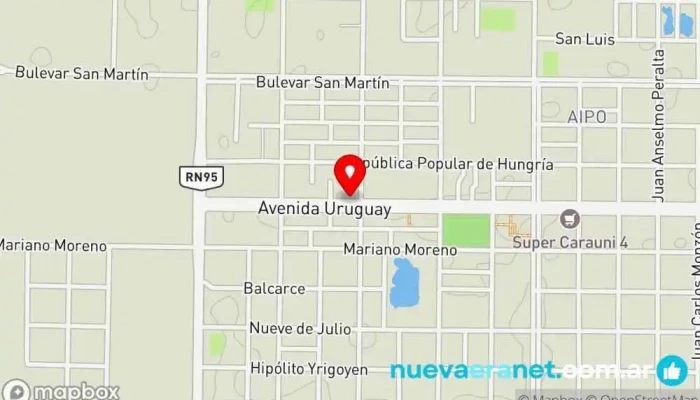 mapa de Panaderia El Mago Panadería en Villa Angela