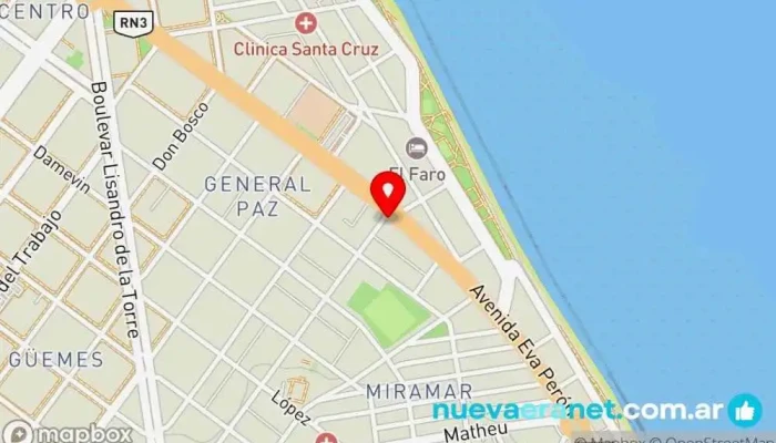 mapa de Panaderia El Pan De Elena Panadería en Caleta Olivia