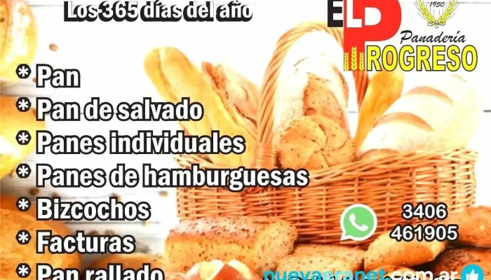 Panaderia El Progreso -  Carta - Sastre