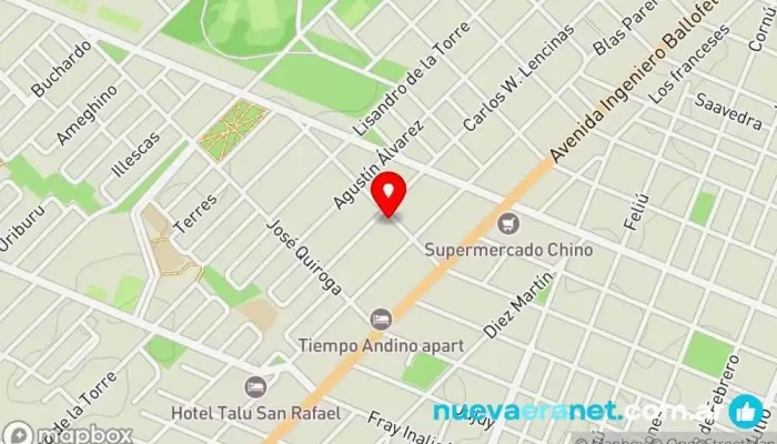 mapa de Panaderia El Rey Panadería en San Rafael