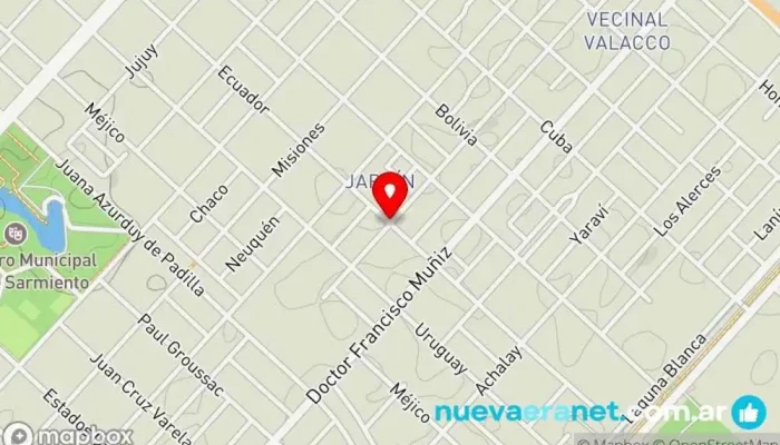 mapa de PANADERIA EL TOBOSO Panadería en Río Cuarto