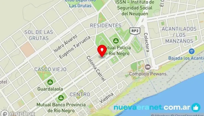 mapa de Panaderia El Turista Panadería en Las Grutas