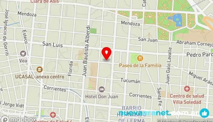 mapa de Panaderia Fernandez Panadería en Salta