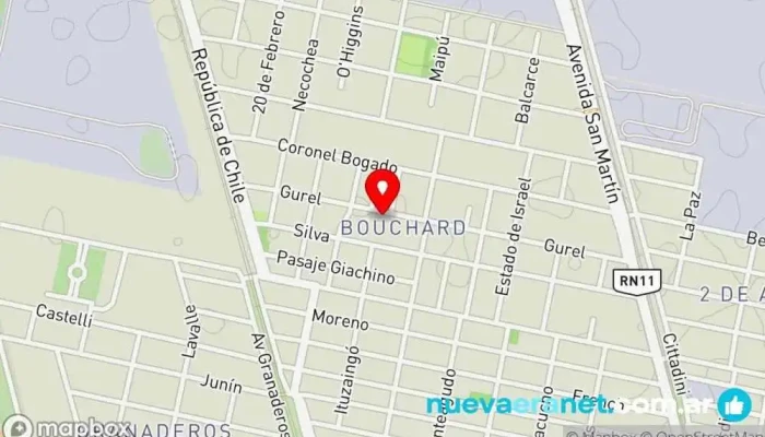 mapa de PANADERIA GUREL Panadería en San Lorenzo