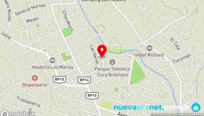 mapa de Panaderia Guzman Panadería, Cafetería en Villa Cura Brochero