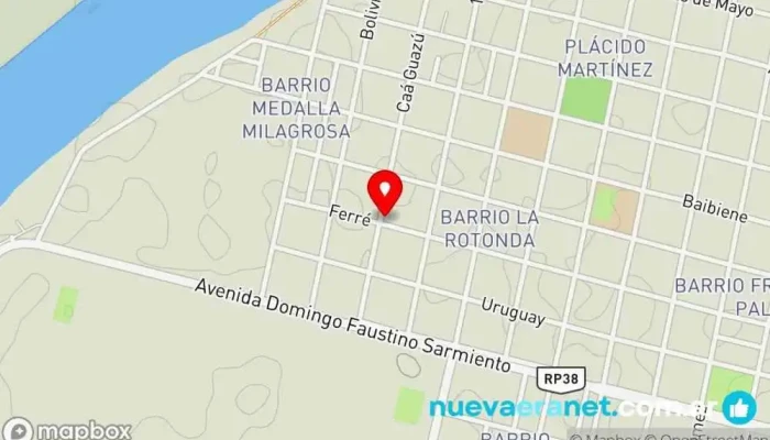 mapa de Panaderia Itati' Panadería en Goya