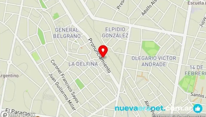 mapa de Panaderia La Alemana Panadería en Paraná