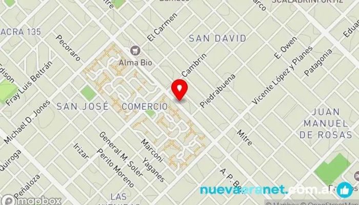 mapa de Panadería La Auténtica Panadería en Trelew