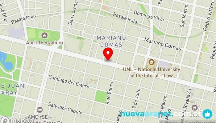 mapa de Panaderia La Baguette Panadería en Santa Fe de la Vera Cruz