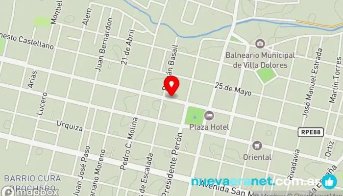 mapa de Panaderia La Balear Panadería en Villa Dolores