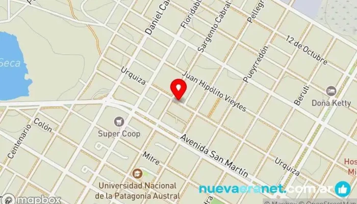 mapa de Panadería La Casa de las Delicias Panadería en Puerto San Julian
