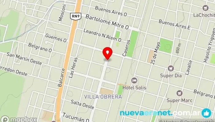 mapa de PANADERIA La Estacion Panadería en Metán