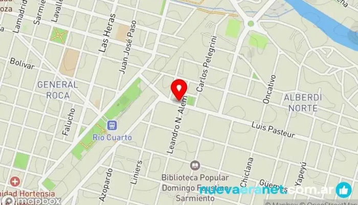 mapa de Panaderia La Gringa suc Alberdi Panadería en Río Cuarto