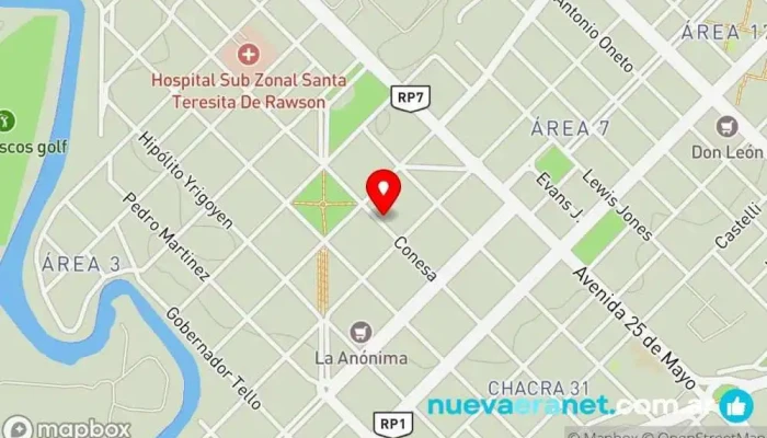 mapa de Panaderia La Ideal Panadería en Rawson