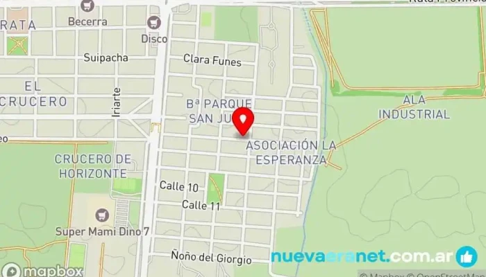 mapa de Panadería La Loma Panadería en Alta Gracia