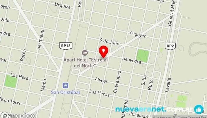 mapa de Panadería La Lombarda Panadería en San Cristobal