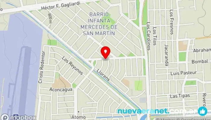 mapa de Panaderia La Lucia Panadería en Las Heras