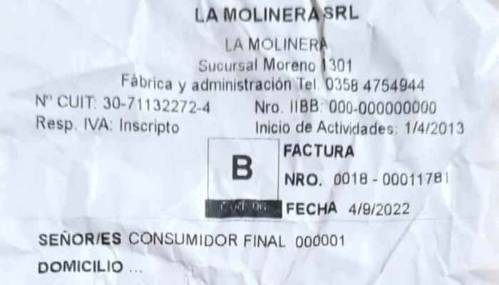 Panaderia La Molinera Puntaje - Río Cuarto