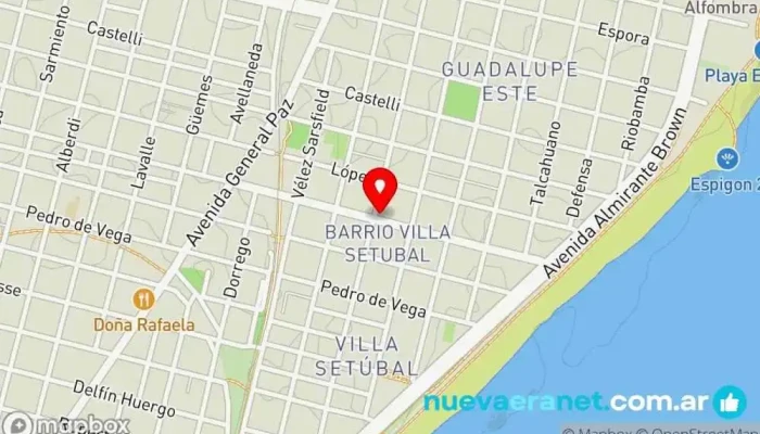 mapa de Panadería La Norteña Panadería en EAI