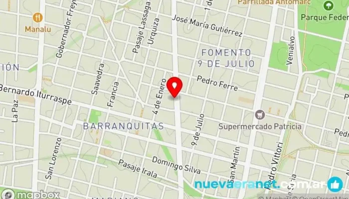 mapa de Panadería La Nueva Estrella Panadería, Pastelería francesa en Santa Fe de la Vera Cruz