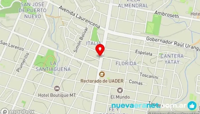 mapa de Panadería La Nueva Italia Panadería en Paraná