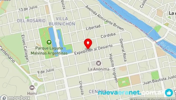 mapa de Panaderia La Nueva Panadería en Río Colorado