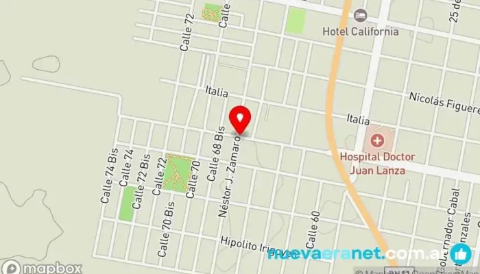 mapa de Panaderia La Nueva Panadería en San Justo