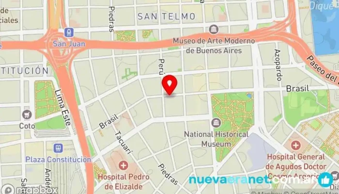 mapa de Panadería La Nueva San Telmo Panadería en Cdad. Autónoma de Buenos Aires