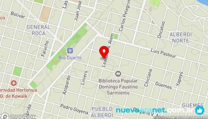 mapa de Panaderia La Special Panadería en Río Cuarto