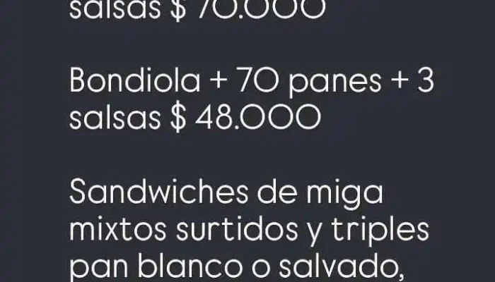 Panaderia La Union Carta - Paraná