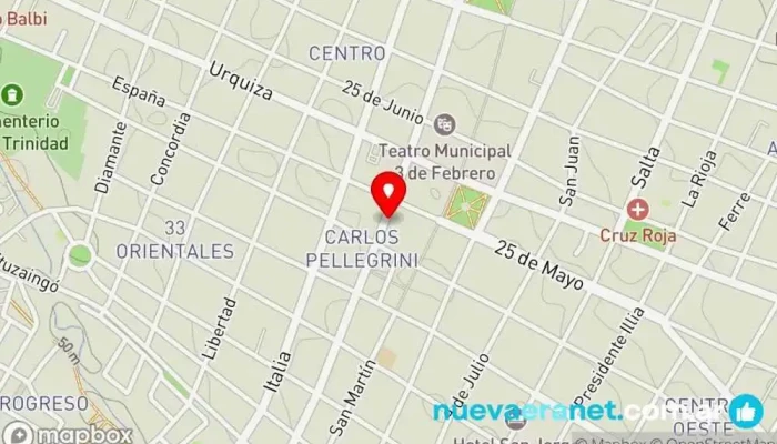 mapa de Panadería La Unión Panadería en Paraná