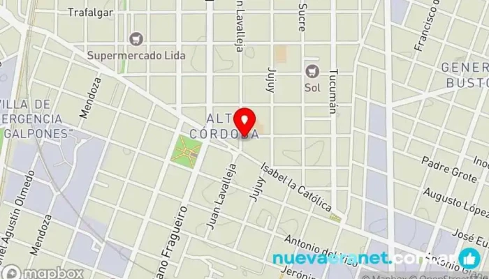 mapa de Panaderia Le Croissant Panadería, Pastelería en Córdoba
