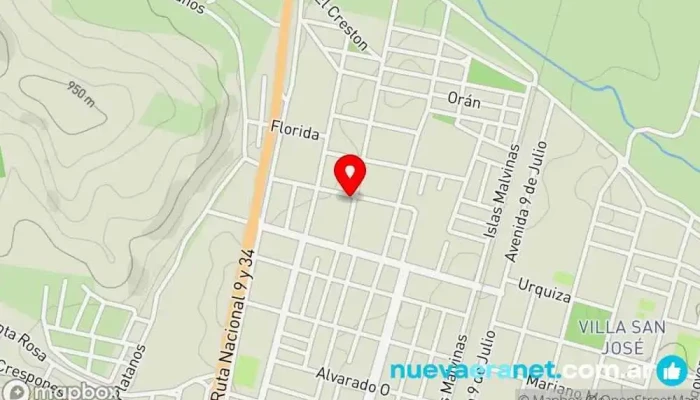 mapa de PANADERIA Leal Panadería en Metán