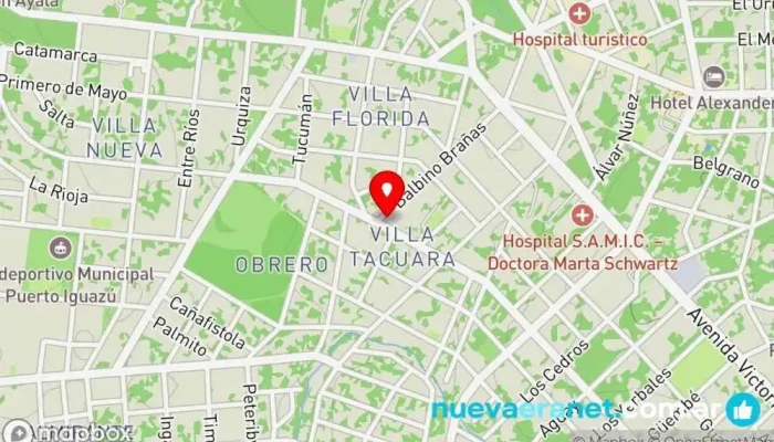 mapa de Panaderia Leo Panadería en Puerto Iguazú