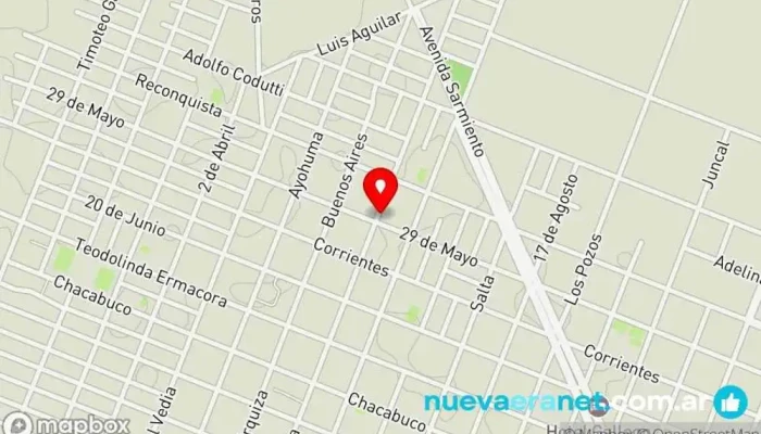 mapa de Panadería Lezcano Panadería en Machagai