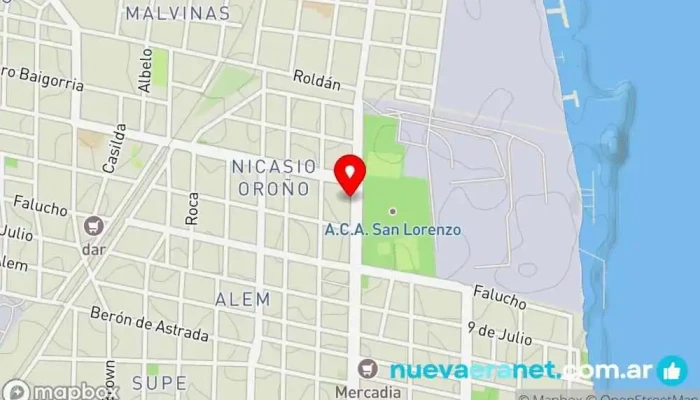 mapa de Panadería Libertad Panadería, Pastelería francesa en San Lorenzo