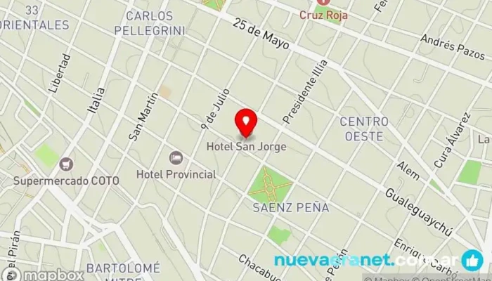 mapa de Panadería Los 3 Indios Panadería en Paraná