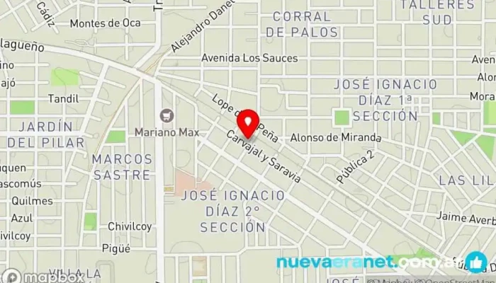 mapa de PANADERIA LOS DEL TACHIRA Panadería en Córdoba