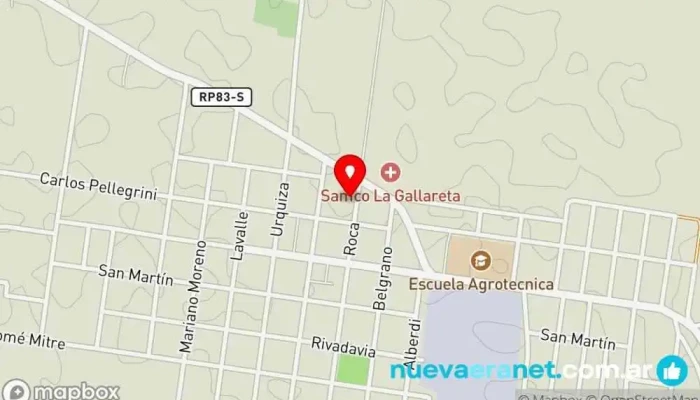mapa de Panadería 