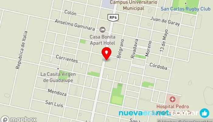 mapa de Panadería Los Pepes Panadería en San Carlos Centro