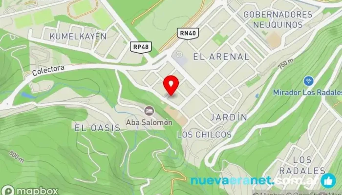 mapa de PANADERIA MAGDA-LENA Panadería en San Martín de los Andes