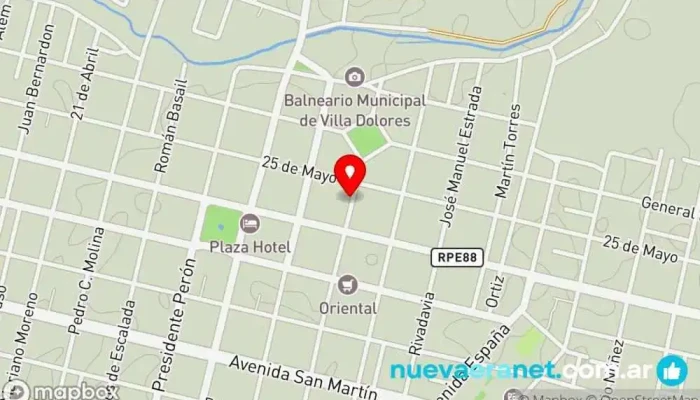 mapa de Panadería Maná Panadería en Villa Dolores