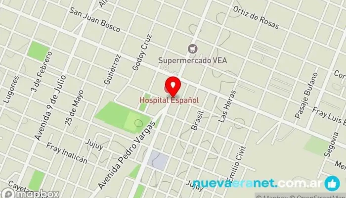 mapa de Panadería Maná Panadería en San Rafael
