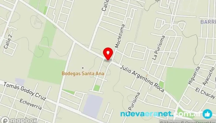 mapa de Panaderia Panadería en Guaymallén